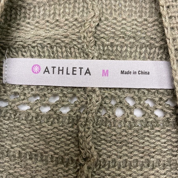 Athleta Olive Green Ombre Wilton Wrap Cardigan M - Picture 11 of 11